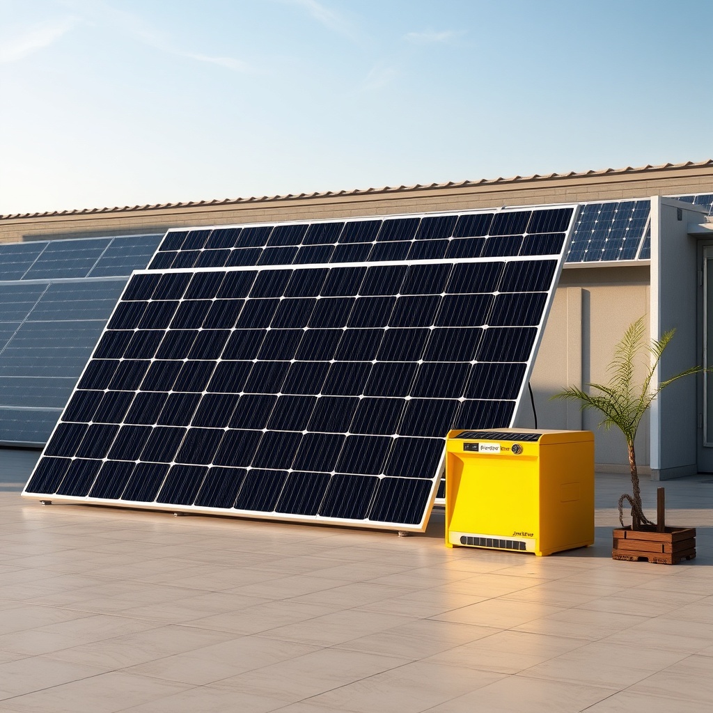 <Termal kamera ekranında Jinko Solar Tiger Neo 460W panel dizisinin renkli sıcaklık harita